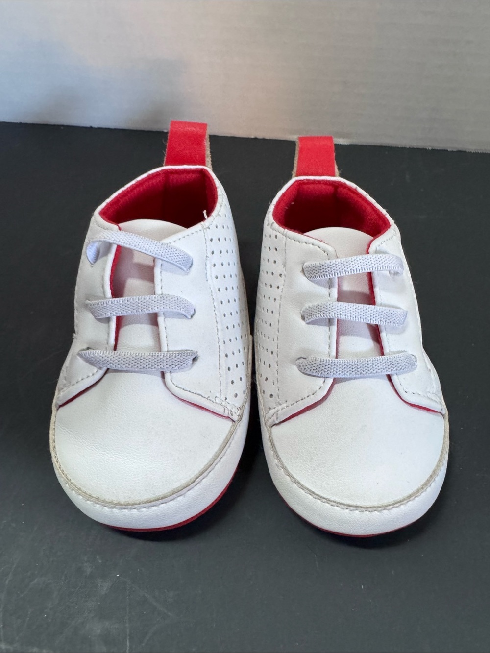 Disney Baby Mickey Mouse Perforated White Infant Sneakers